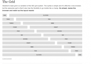 Third responsive framework skeleton