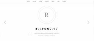 Responsive web design new splash page